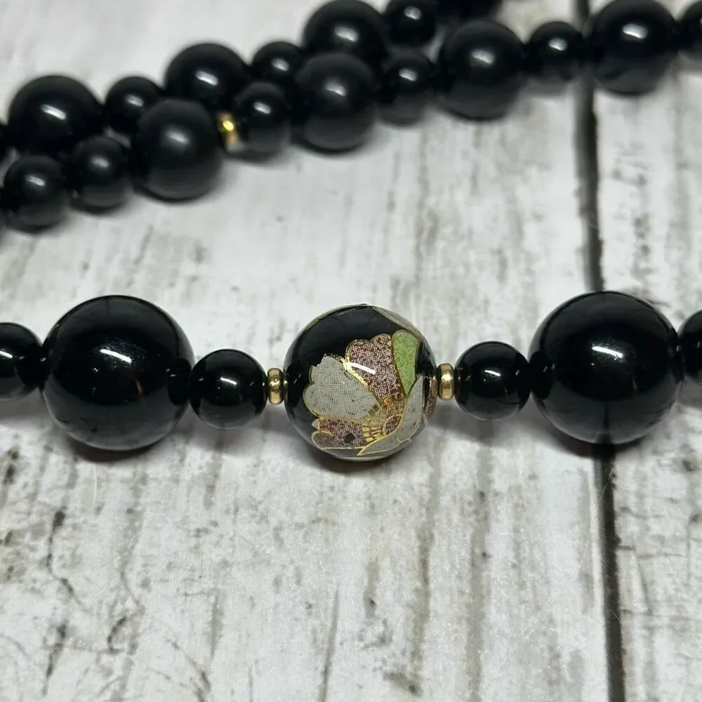Cloisonné black purple